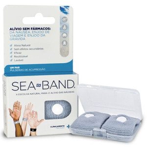 KTB Sea Band Adulto Pulseira Nausea Cinza x2