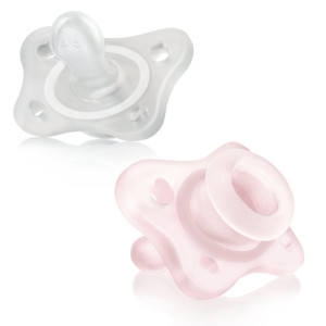 Chicco Chupeta Mini Soft Rosa 0-2M+ (Pack Duplo)