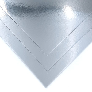 Karton z folią srebrną, 340 g/m2, 700 x 1000 mm, B1, LG