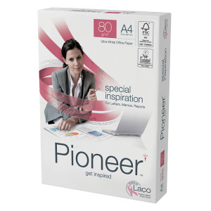 Pioneer office paper papier do kopiowania biały 80 g/m² A4 długi bok ryza 500 ark. 210 x 297