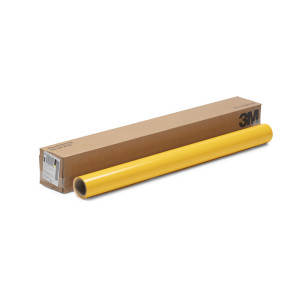 3M Scotchcal 100 100 błysk klej trwały syntetyczne samoprzylepne 100-25 żółty 50 µ wylewany karton 1 rolka 1220 x 25.00