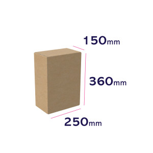 karton automatyczny z samoprzylepnym zamknięciem 250 x 150 x 360 mm