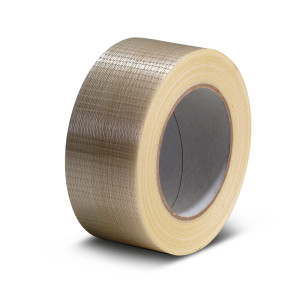 taśma klejąca bezbarwna wzmocniona krzyżowo 50 mm x 50 m