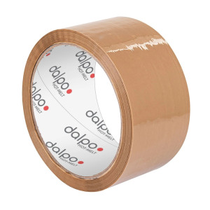 taśma klejąca brązowa, klej hotmelt, gilza 76mm, 39mic, 48mm x 91mb