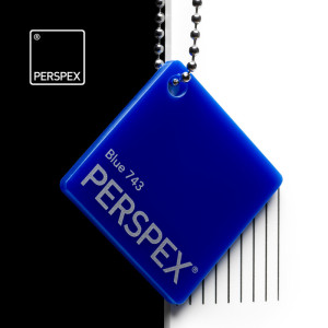 Akryl wylewany Perspex Kolor, 743 blue, błysk, 3 x 1525 x 2030 mm