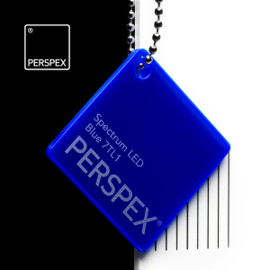 Akryl wylewany Perspex Kolor, 7TL1 blue, błysk, 3 x 2030 x 3050 mm