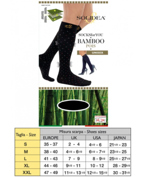 Solidea Socks Fy Bamboo Pois Bl N Xl