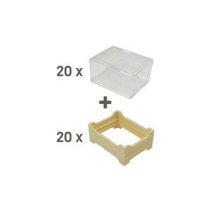 Nicot - Fabricant Français de Matériel Apicole en Plastique Pack miel en rayon petit modèle (65x84)