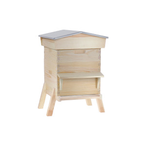 Ecoruche : Ruches Classiques en Bois Ruche chalet à tenons Dadant 12 cadres + Hausse