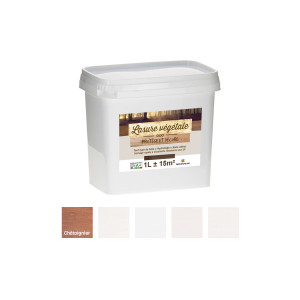 Apiculture.net - Matériel apicole français Lasure végétale 1 litre - Châtaignier