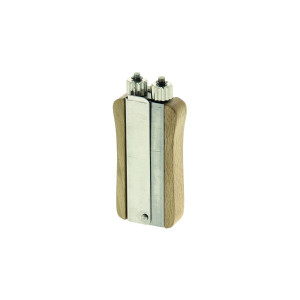 Apiculture.net - Matériel apicole français Roulette Zig-Zag professionnelle inox / bois