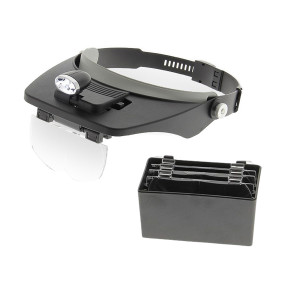 Apiculture.net - Matériel apicole français Bandeau-loupe à led (avec 4 lentilles)
