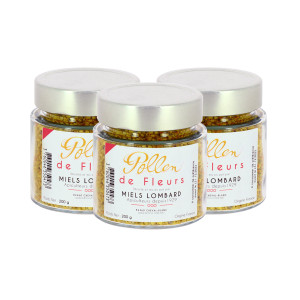 Guillaume Lombard - Apiculteur Récoltant 3 x Pollen de Fleurs 200g Origine France