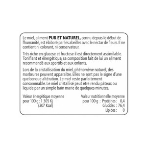 Apiculture.net - Matériel apicole français 1000 contre-étiquettes sur le miel