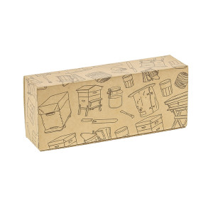 Apiculture.net - Matériel apicole français 50 coffrets carton pour 4 pots de 125 g