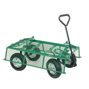 Apiculture.net - Matériel apicole français Chariot 4 roues plateau/grille (non monté)