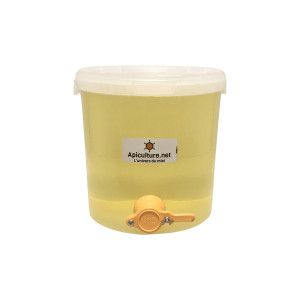 Apiculture.net - Matériel Apicole Maturateur transparent avec robinet 25kg