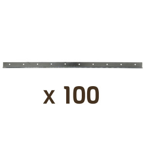 Apiculture.net - Matériel apicole français 100 bandes lisses 375mm pour ruches 10 cadres