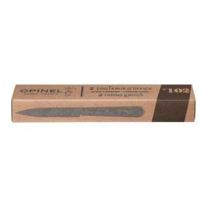 Boîte de 2 couteaux Opinel office carbone