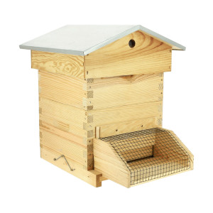 Apiculture.net - Matériel apicole français Muselière anti-frelons pour ruche Warré