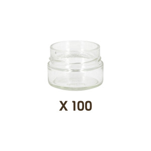 Apiculture.net - Matériel apicole français 100 pots verre 125 g (106ml) Modernes TO 70 Deep