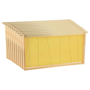 Apiculture.net - Matériel apicole français 10 cadres cirés Langstroth Hoffmann