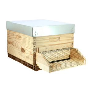 Apiculture.net - Matériel apicole français Muselière anti-frelons pour ruches Dadant/Langstroth