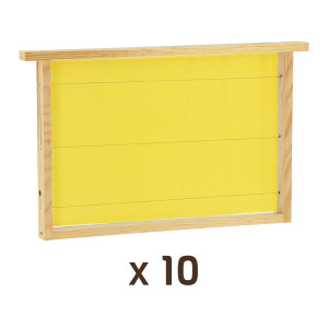 Apiculture.net - Matériel apicole français 10 cadres cirés Warré