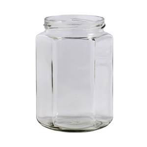 Apiculture.net - Matériel apicole français 60 pots verre hexagonaux 1kg (770 ml) TO82