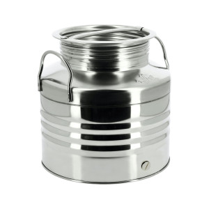 Apiculture.net - Matériel apicole français Fût inox 15L (sans robinet)