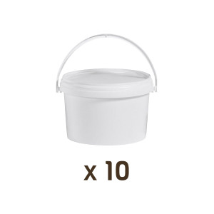 Apiculture.net - Matériel apicole français 10 seaux en plastique de 3kg