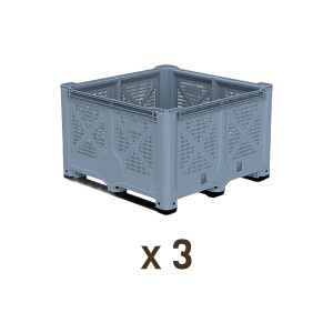 Apiculture.net - Matériel apicole français Lot de 3 palox plastique 100x120
