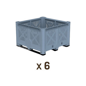 Apiculture.net - Matériel apicole français Lot de 6 palox plastique 100x120