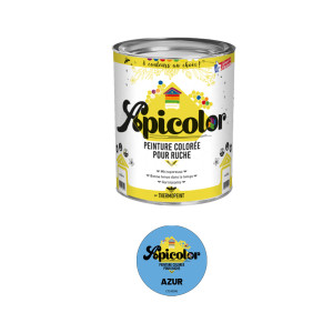 Apiculture.net - Matériel apicole français Peinture Apicolor 0,5L - Azur