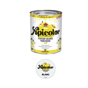 Apiculture.net - Matériel apicole français Peinture Apicolor 0,5L - Blanc