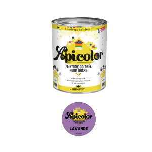 Apiculture.net - Matériel apicole français Peinture Apicolor 0,5L - Lavande