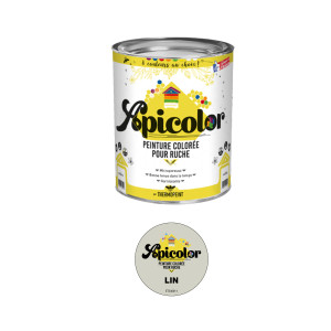 Apiculture.net - Matériel apicole français Peinture Apicolor 0,5L - Lin