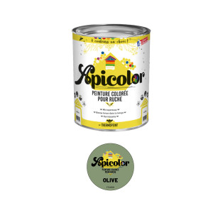 Apiculture.net - Matériel apicole français Peinture Apicolor 0,5L - Olive