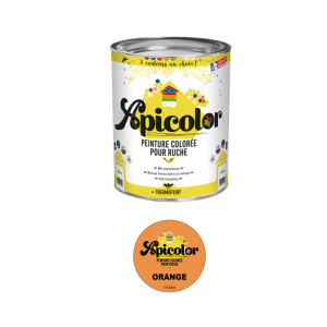 Apiculture.net - Matériel apicole français Peinture Apicolor 0,5L - Orange
