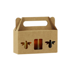 Apiculture.net - Matériel apicole français 100 coffrets carton pour 3 pots de 125g