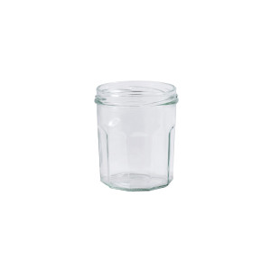 Apiculture.net - Matériel apicole français 120 pots verre facettes 400g (324 ml) TO82