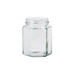 Apiculture.net - Matériel apicole français 200 pots verre hexagonaux 250g (190 ml) TO58