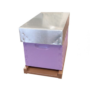 Apiculture.net - Matériel apicole français Ruchette colorée Dadant 6 cadres - Lavande