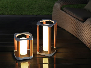 Lampa de gradina si terasa solara Higold Aurora, alba, mare
