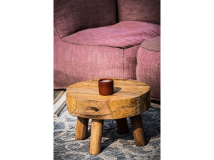 Fotoliu puf gradina si terasa Roolf Living Dotty Club Corner Mediu Peony, roz, inaltime sezut 35 cm