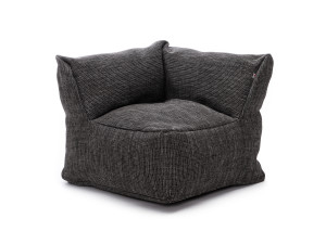 Fotoliu puf gradina si terasa Roolf Living Dotty Club Corner Mediu, antracit, inaltime sezut 35 cm