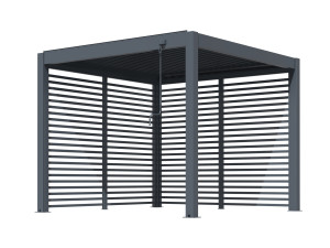 Panou fix pentru pergolele Aplux Pro si ProMax, aluminiu, antracit, 3 m