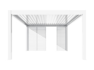 Panou fix pentru pergolele Aplux Pro si ProMax, aluminiu, alb, 3 m