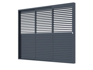 Panou culisant reglabil pentru pergolele Aplux, aluminiu, antracit, 3 m
