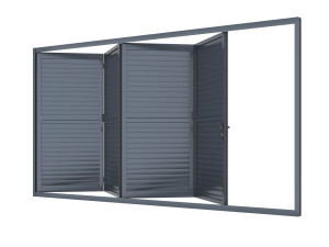 Panou rabatabil reglabil pentru pergolele Aplux, aluminiu, antracit, 3 m